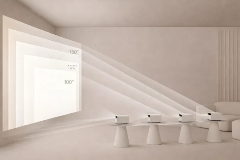 Jaka odległość projektora od ściany