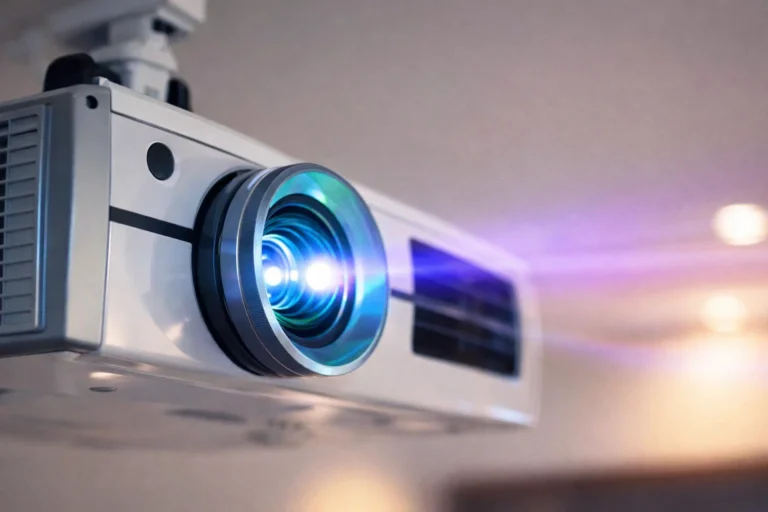 Throw ratio projektora